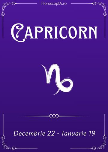 Horoscop Capricorn